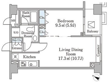 代官山ハイツ 603 間取り図