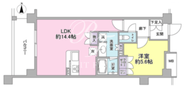 アンビエンテ経堂 214 間取り図