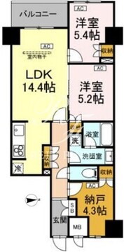 サンジョイアゼロ 213 間取り図