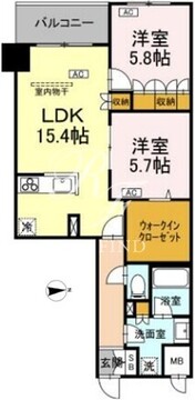 サンジョイアゼロ 407 間取り図