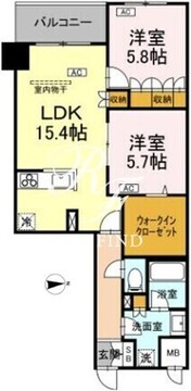 サンジョイアゼロ 507 間取り図