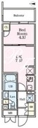 リビオメゾン大岡山 206 間取り図