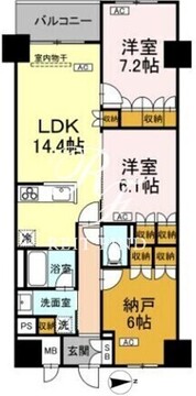 サンジョイアゼロ 509 間取り図