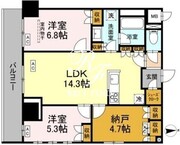 サンジョイアゼロ 602 間取り図