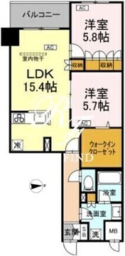 サンジョイアゼロ 606 間取り図