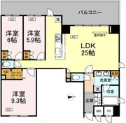 サンジョイアゼロ 805 間取り図