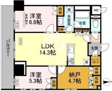 サンジョイアゼロ 702 間取り図