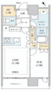 リビオタワー品川 904 間取り図