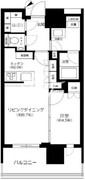 リビオタワー品川 309 間取り図