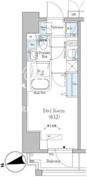 アーバネックス戸越 406 間取り図