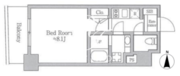 レジディア南品川 412 間取り図