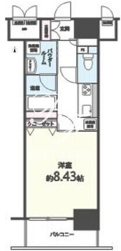 シエル新堀 502 間取り図