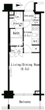パークアクシス浜松町 303 間取り図