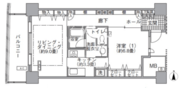 アクティ汐留 2704 間取り図