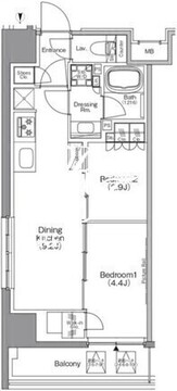 ザ・パークハビオ本所吾妻橋 703 間取り図