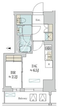 ブリリアイスト清澄庭園 202 間取り図