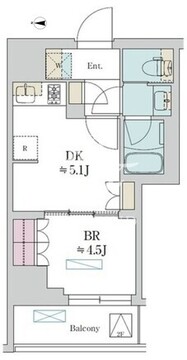 ブリリアイスト清澄庭園 203 間取り図