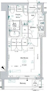 ガリシア大塚 305 間取り図