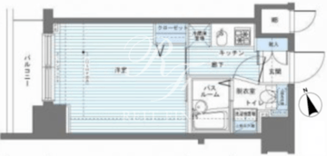 レジディア銀座東 303 間取り図