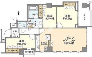ザ・パークハウス麻布外苑西通り 313 間取り図
