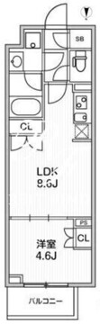 ライムレジデンス品川イースト 103 間取り図