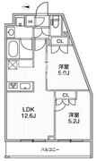ライムレジデンス品川イースト 503 間取り図