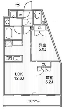 ライムレジデンス品川イースト 503 間取り図
