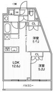 ライムレジデンス品川イースト 404 間取り図