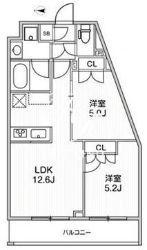 ライムレジデンス品川イースト 305 間取り図