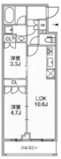 ライムレジデンス品川イースト 301 間取り図