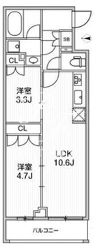 ライムレジデンス品川イースト 201 間取り図