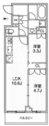 ライムレジデンス品川イースト 109 間取り図