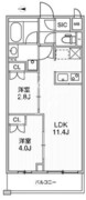ライムレジデンス品川イースト 102 間取り図