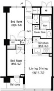 エスティメゾン四谷坂町 702 間取り図