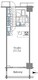 コンフォリア新宿イーストサイドタワー 1521 間取り図