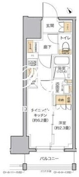 リビオメゾン田端 302 間取り図