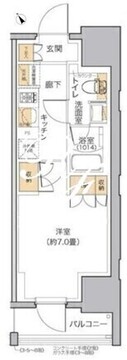 リビオメゾン田端 304 間取り図