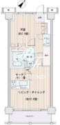 エスティメゾン豊洲レジデンス E-831 間取り図