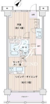 エスティメゾン豊洲レジデンス E-831 間取り図