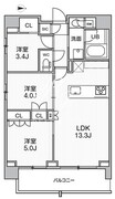シーズンフラッツ菊川ノース 706 間取り図