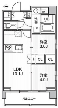 シーズンフラッツ菊川ノース 201 間取り図