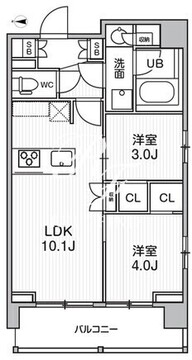 シーズンフラッツ菊川ノース 501 間取り図