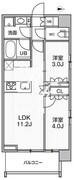 シーズンフラッツ菊川ノース 504 間取り図