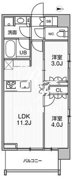 シーズンフラッツ菊川ノース 704 間取り図