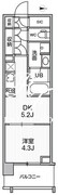 シーズンフラッツ菊川ノース 705 間取り図
