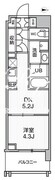 シーズンフラッツ菊川ノース 306 間取り図