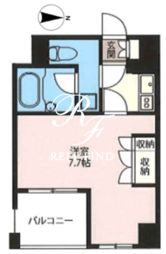 エスティメゾン浅草駒形 707 間取り図