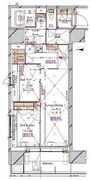 ブランシエスタ浅草蔵前 1004 間取り図