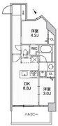 ウィーヴベース墨田パーク 204 間取り図