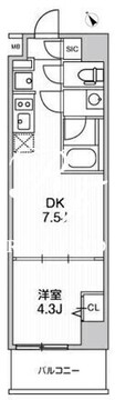 ウィーヴベース墨田パーク 803 間取り図